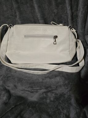 White Leather Crossbody Bag